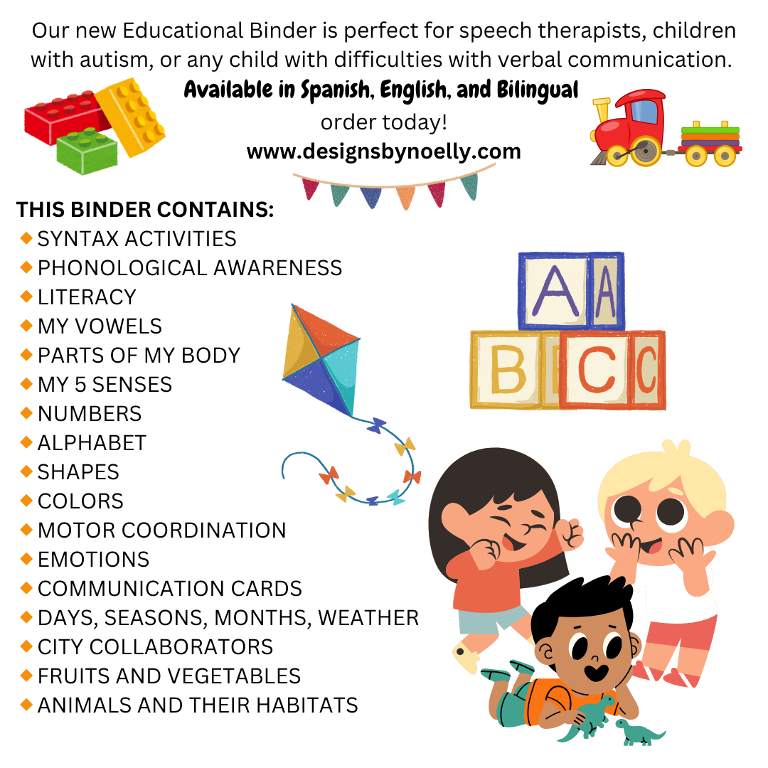 Carpeta Educativa | Educational Binder | Speech Therapy | Autism | Non Verbal | Terapista del Lenguaje